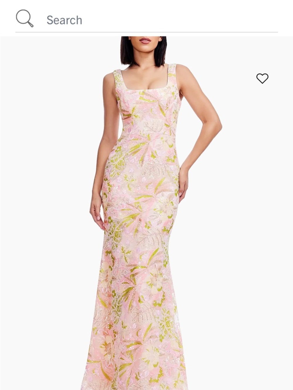 Dress the Population Pink Floral Embroidered Maxi Gown